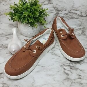 VIONIC Beach Mens 8 Brown Skipper Slip-On Casual Comfort Shoes